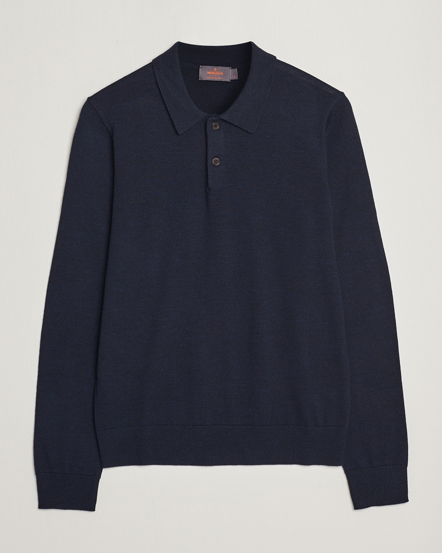 Homme | Pulls Et Tricots | Morris | Merino Polo Knit Navy