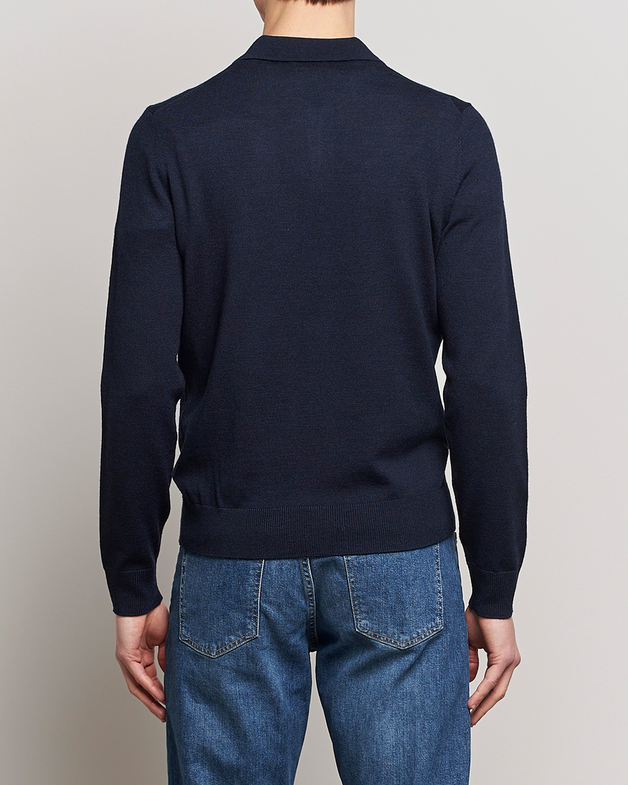 Homme | Pulls Et Tricots | Morris | Merino Polo Knit Navy