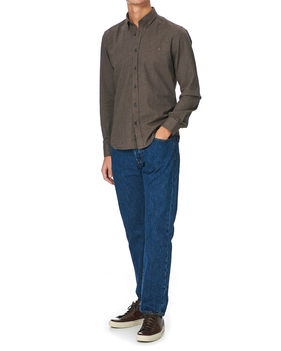 Homme | Chemises | Morris | Watts Flannel Button Down Shirt Brown