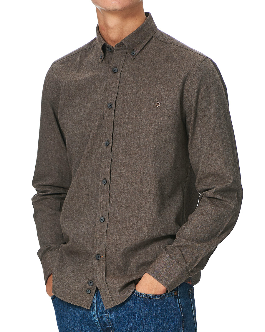 Homme | Chemises | Morris | Watts Flannel Button Down Shirt Brown