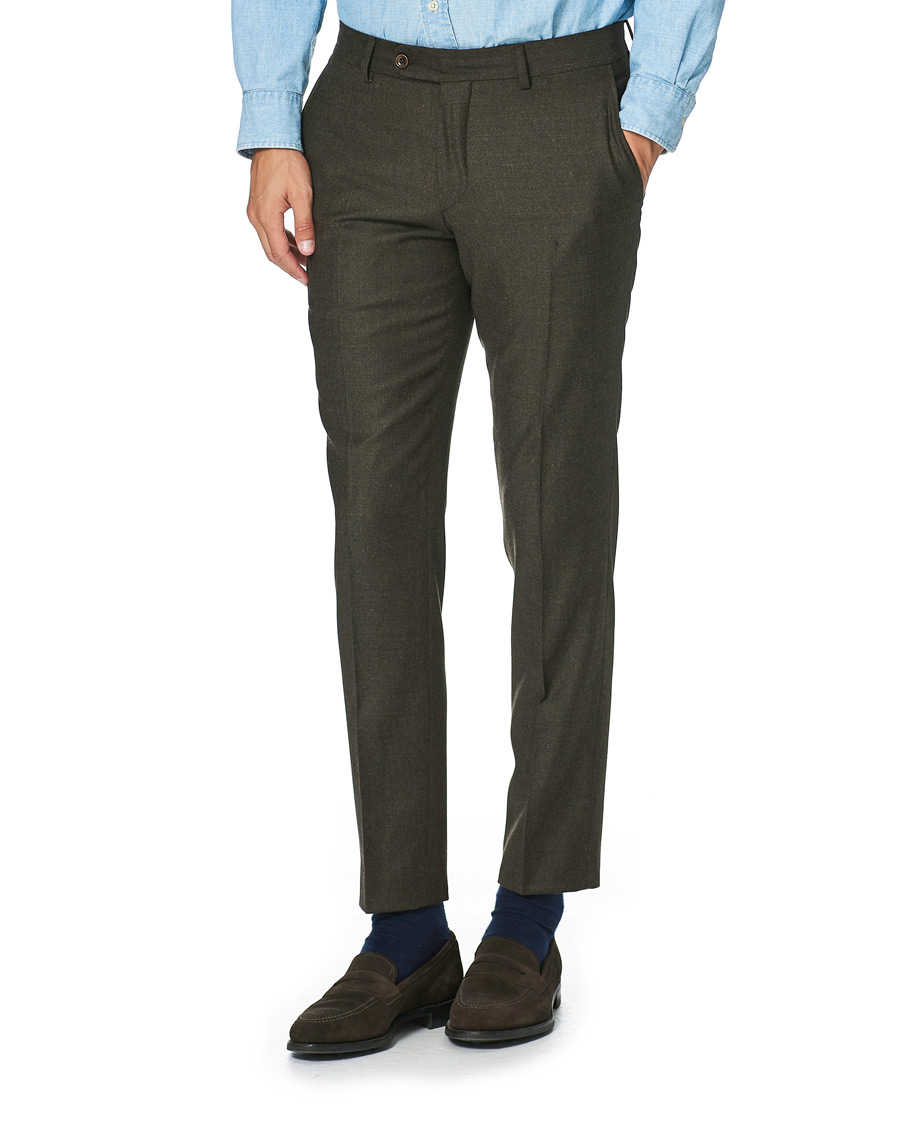 Homme | Pantalons | Morris | Rodney Flannel Trousers Brown
