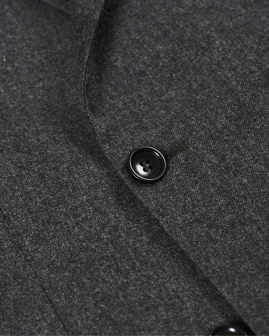 Homme | Blazers | Morris | Roger Double Breasted Flannel Blazer Dark Grey