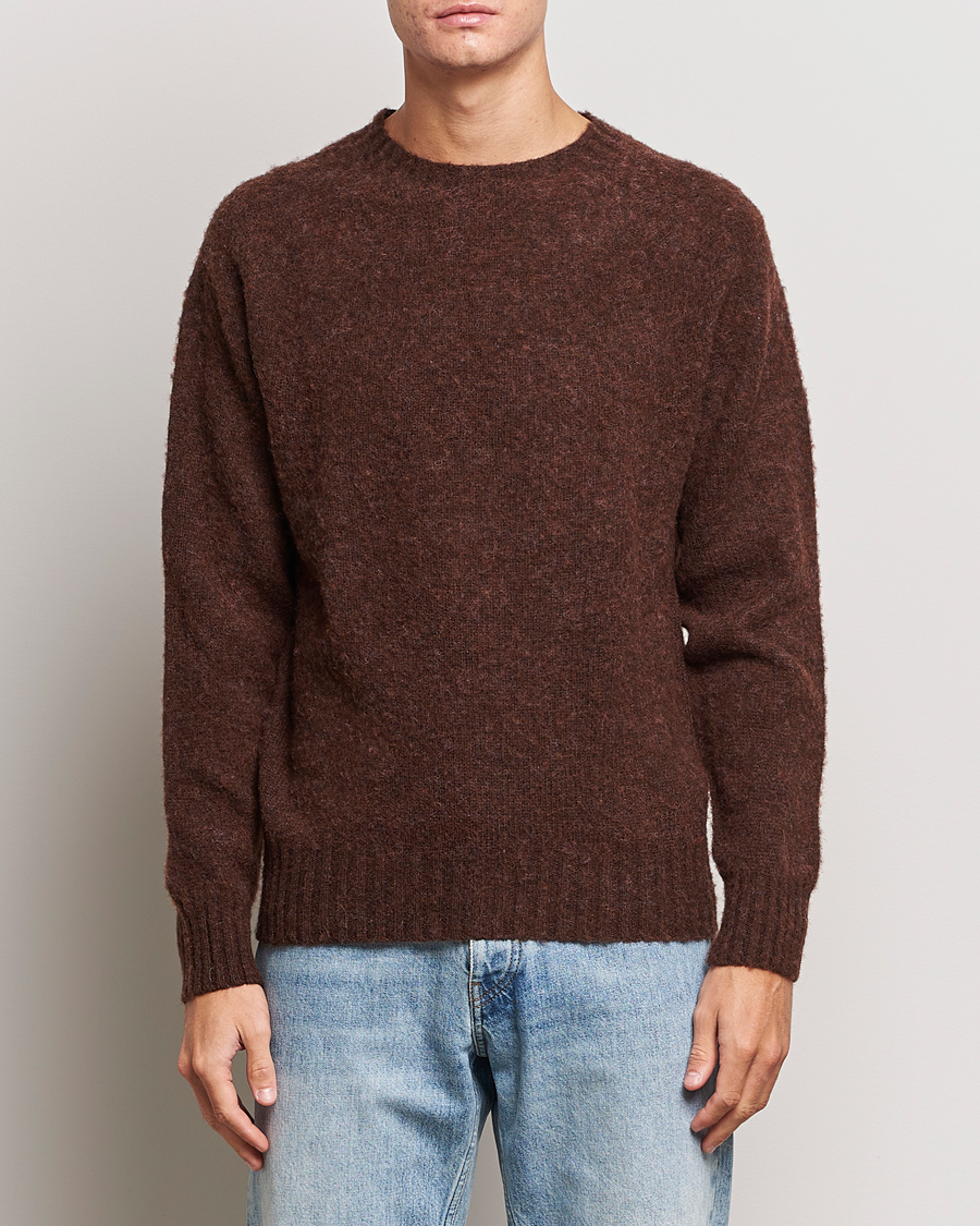 Homme | Pulls Et Tricots | Howlin' | Brushed Wool Sweater Brownish
