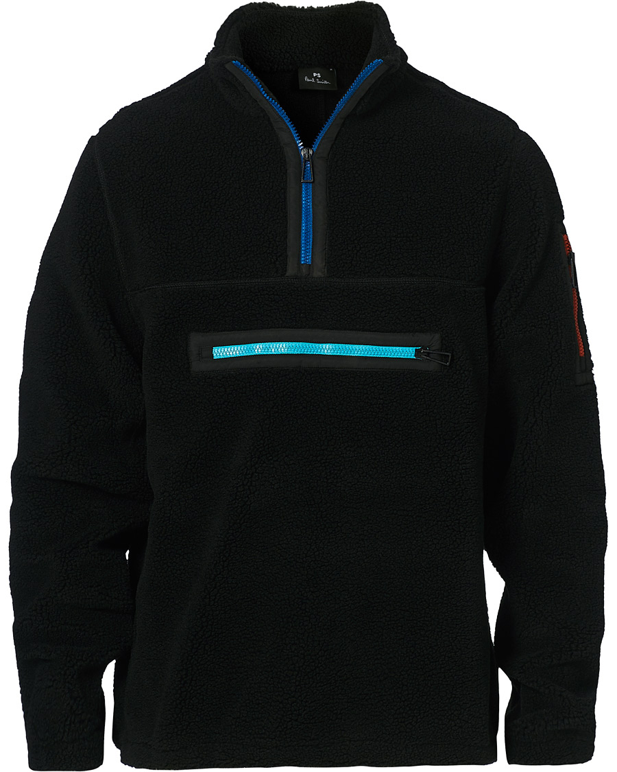 Homme | Pulls Et Tricots | PS Paul Smith | Half Zip Fleece Sweater Black