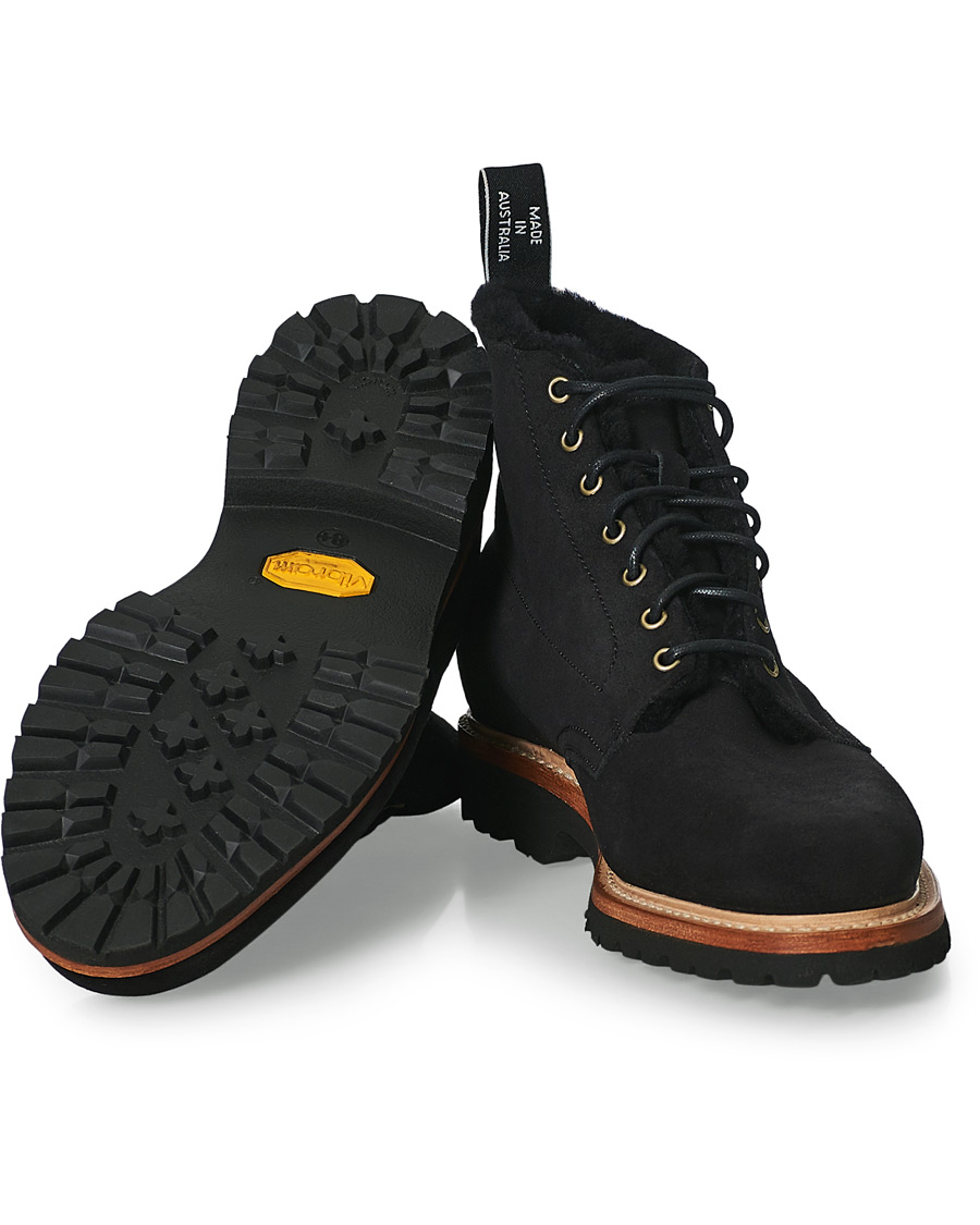 Homme | R.M.Williams Urban Rickaby Shearling Boot Nero Suede | R.M.Williams | Urban Rickaby Shearling Boot Nero Suede