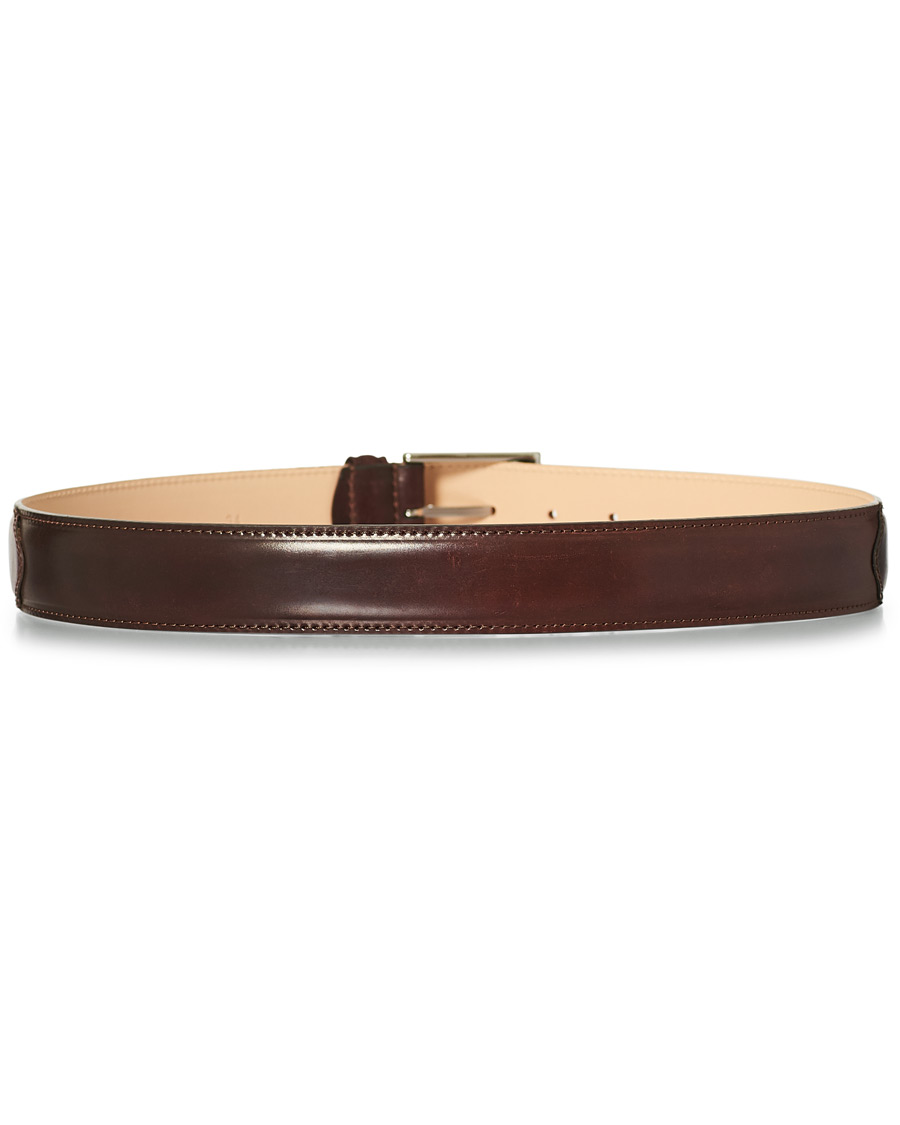 Homme | Crockett & Jones Belt 3.2 cm Burgundy Cordovan | Crockett & Jones | Belt 3.2 cm Burgundy Cordovan