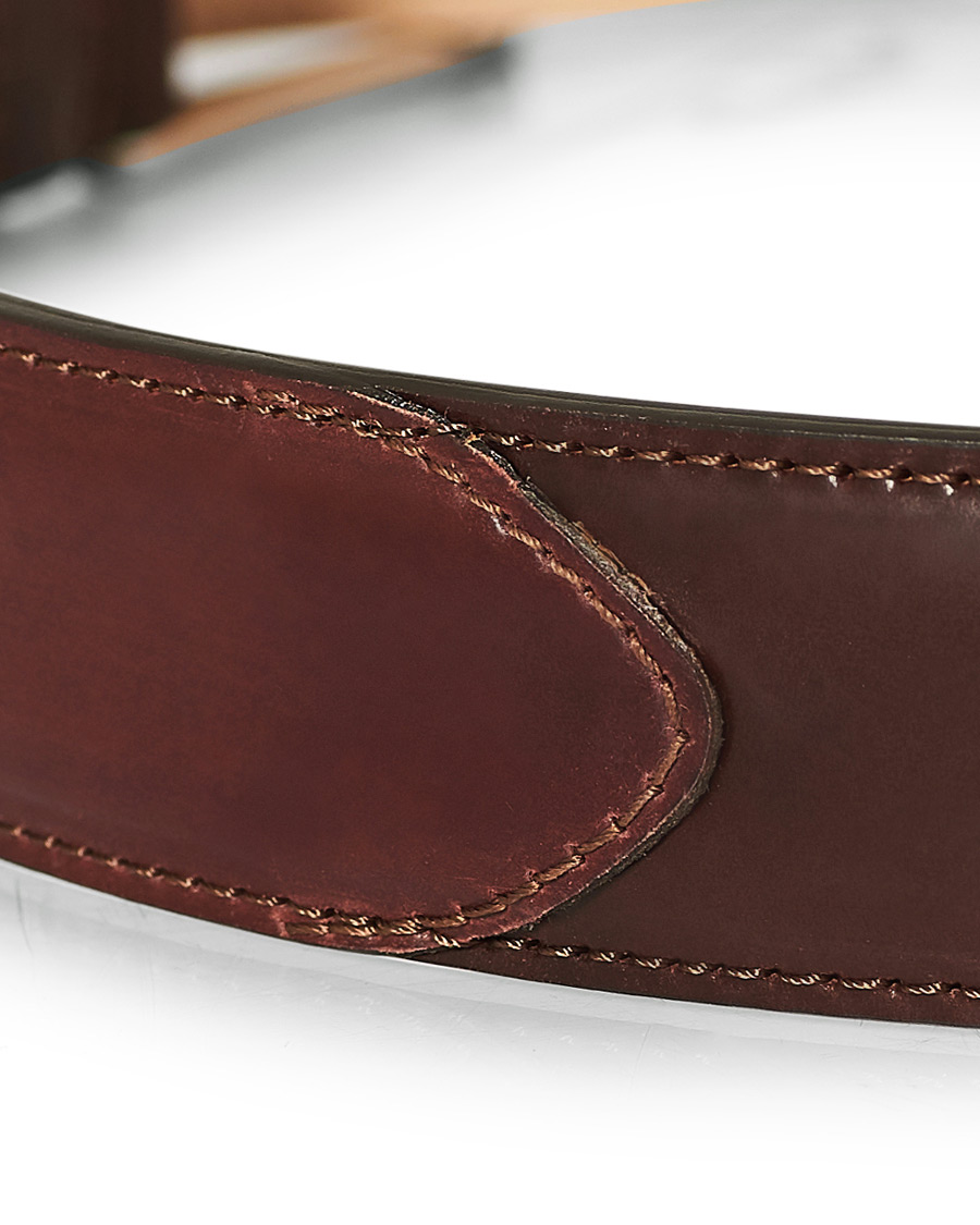 Homme | Crockett & Jones Belt 3.2 cm Burgundy Cordovan | Crockett & Jones | Belt 3.2 cm Burgundy Cordovan