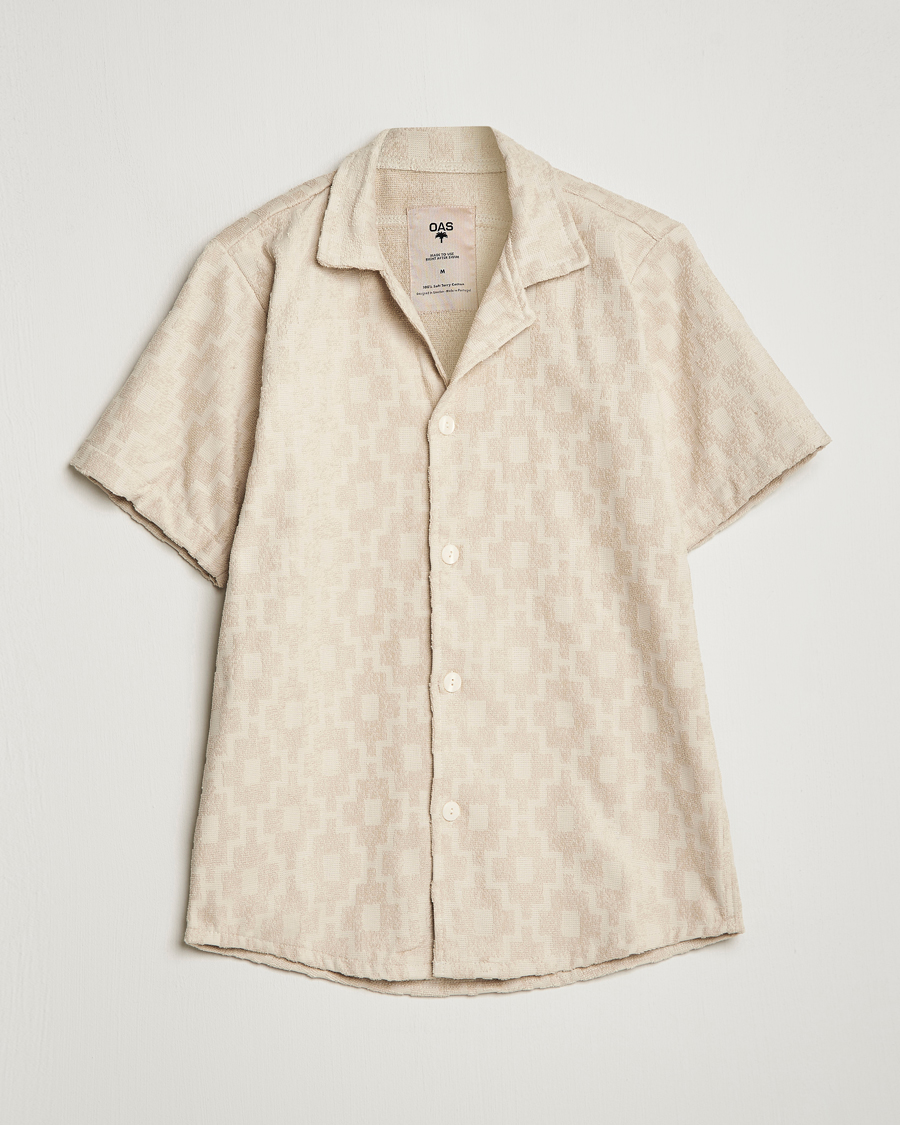 Homme | Chemises | OAS | Machu Terry Short Sleeve Shirt Beige