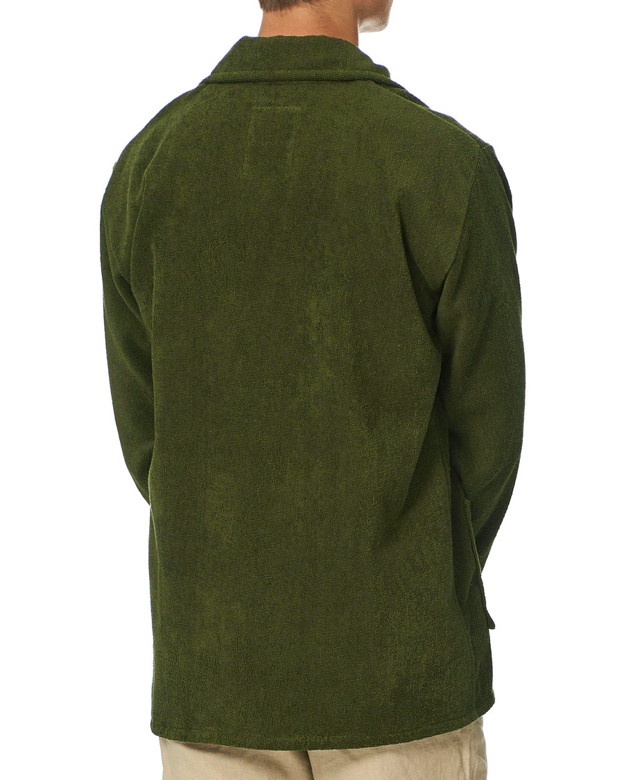 Heren | Overhemden | OAS | Beach Dandy Terry Overshirt Army