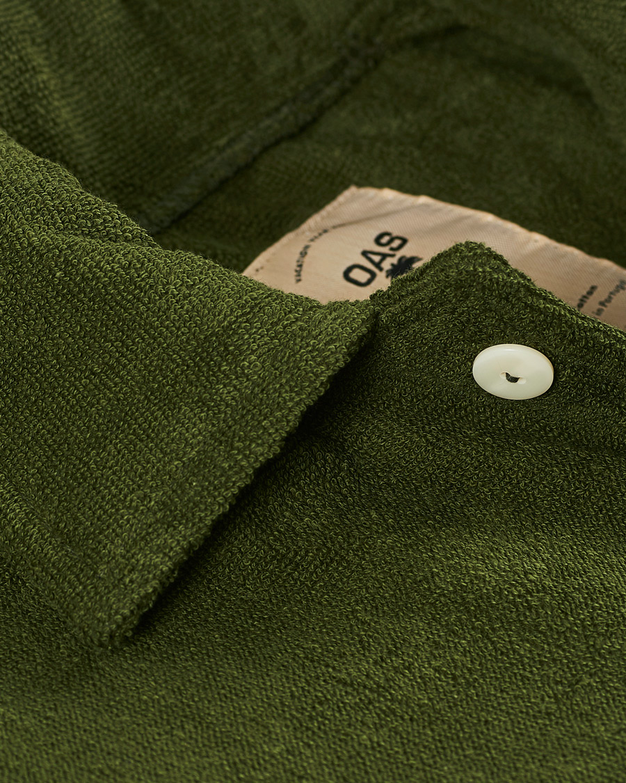 Heren | Overhemden | OAS | Beach Dandy Terry Overshirt Army