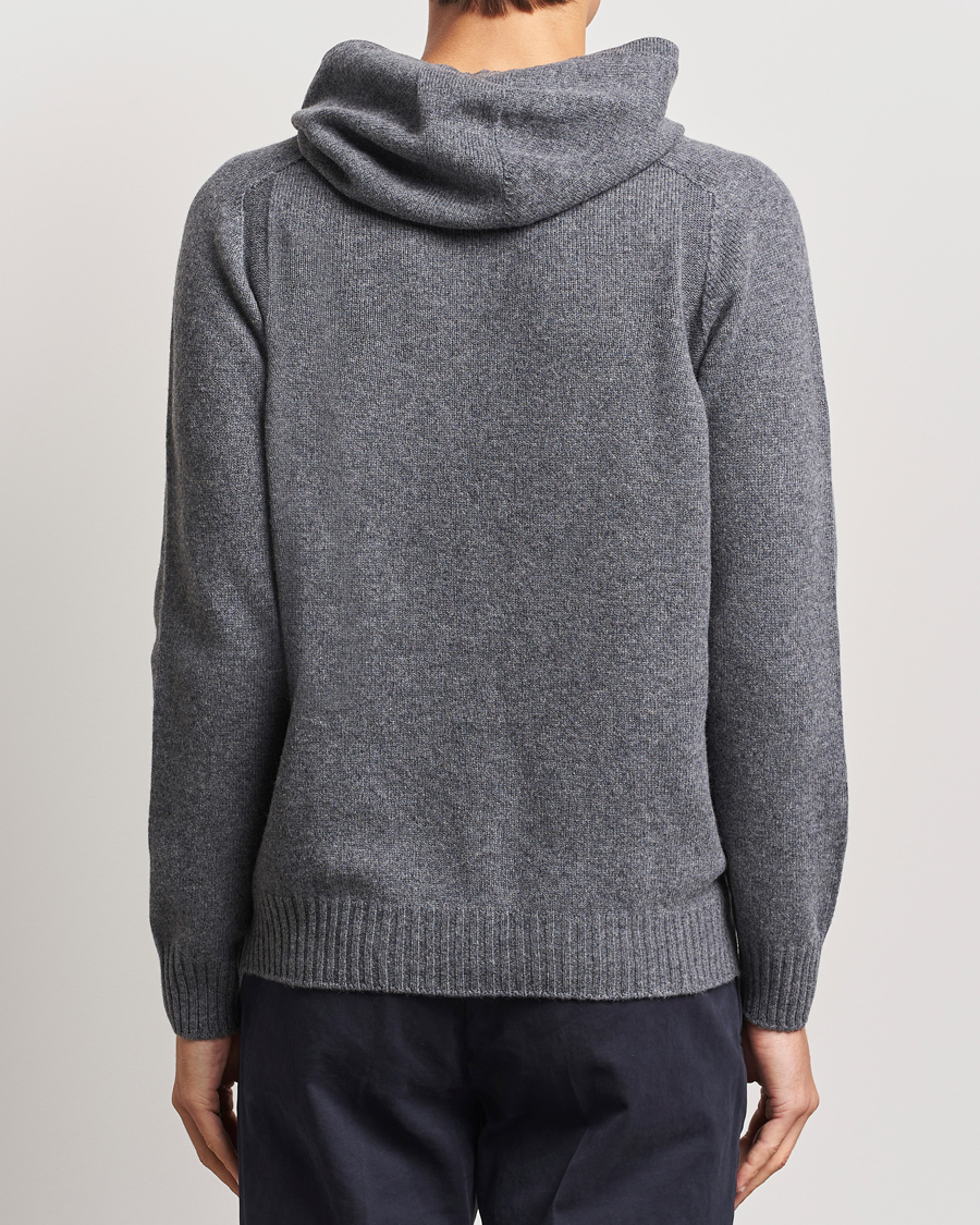 Homme | Pulls Et Tricots | Gran Sasso | Wool Hoodie Grey Melange