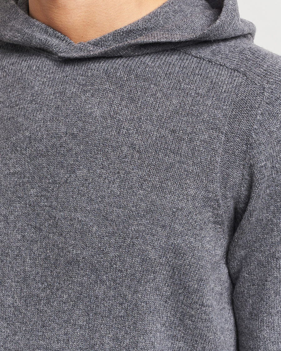 Homme | Pulls Et Tricots | Gran Sasso | Wool Hoodie Grey Melange