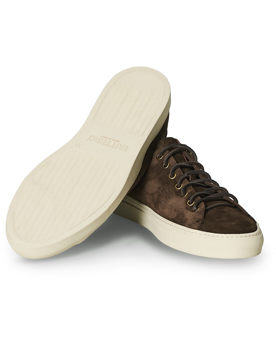 Homme | Buttero Suede Sneaker Dark Brown | Buttero | Suede Sneaker Dark Brown