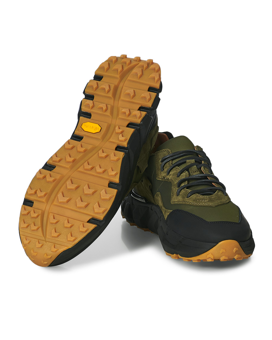 Homme | Buttero Spazio Running Sneaker Black/Olive | Buttero | Spazio Running Sneaker Black/Olive