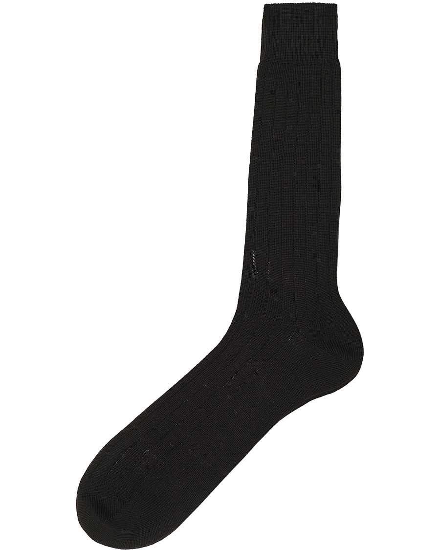 Homme | Sous-Vêtements Et Chaussettes | Bresciani | Wool/Nylon Heavy Ribbed Socks Brown