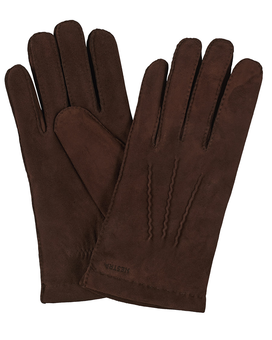 Homme | Hestra Arthur Wool Lined Suede Glove Marron | Hestra | Arthur Wool Lined Suede Glove Marron