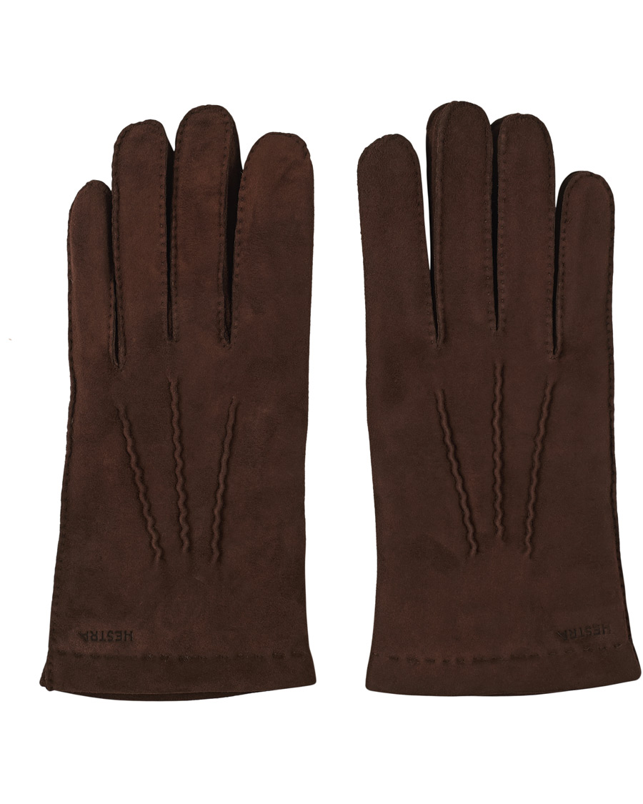 Homme | Hestra Arthur Wool Lined Suede Glove Marron | Hestra | Arthur Wool Lined Suede Glove Marron