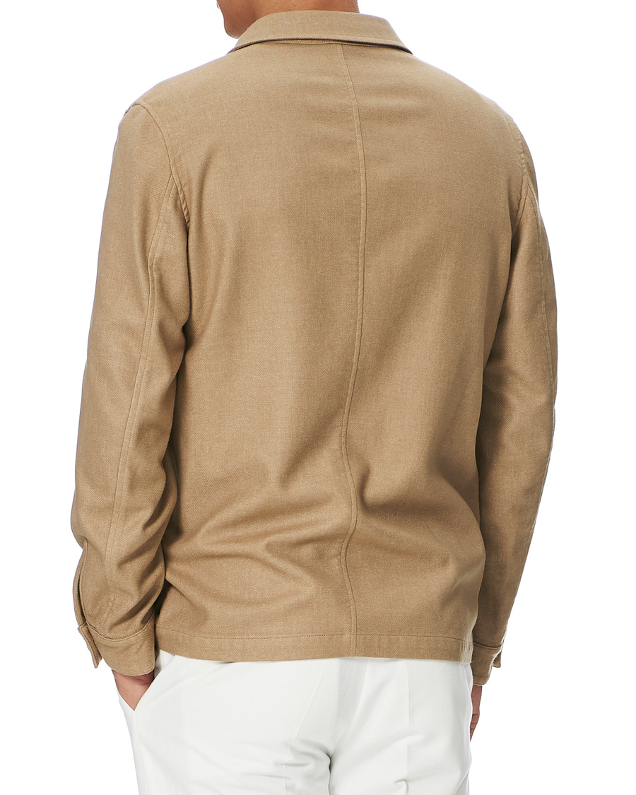 Homme | Chemises | L.B.M. 1911 | Wool Flannel Overshirt Sand
