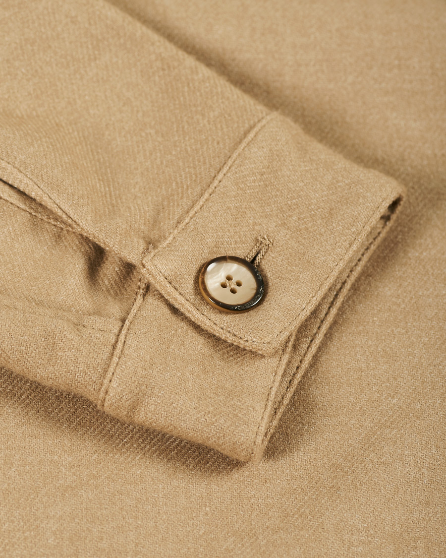 Homme | Chemises | L.B.M. 1911 | Wool Flannel Overshirt Sand