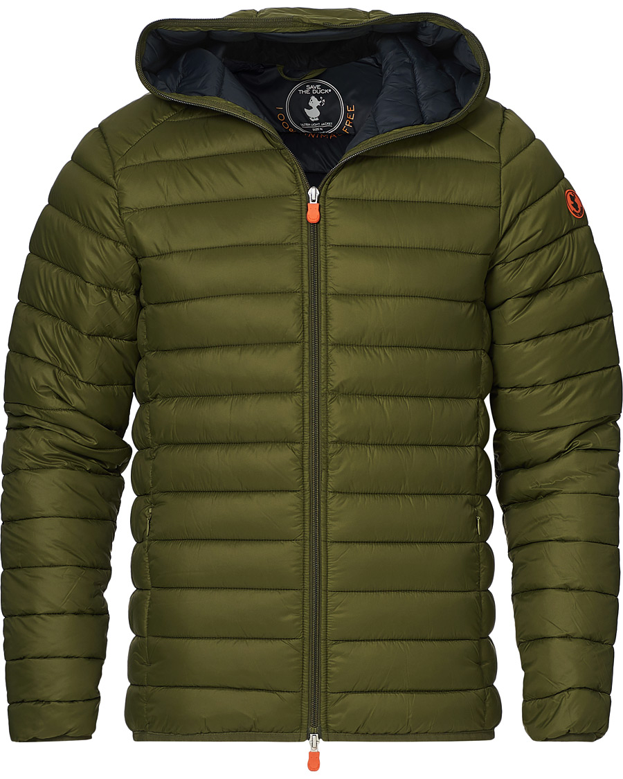 Homme | Manteaux Et Vestes | Save The Duck | Donald Lightweight Padded Hooded Jacket Dusty Olive