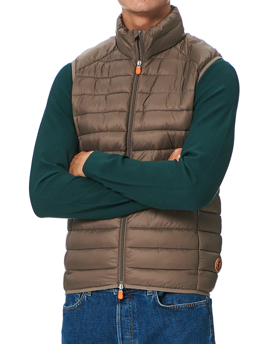 Homme | Manteaux Et Vestes | Save The Duck | Adam Lightweight Padded Vest Coffee Brown