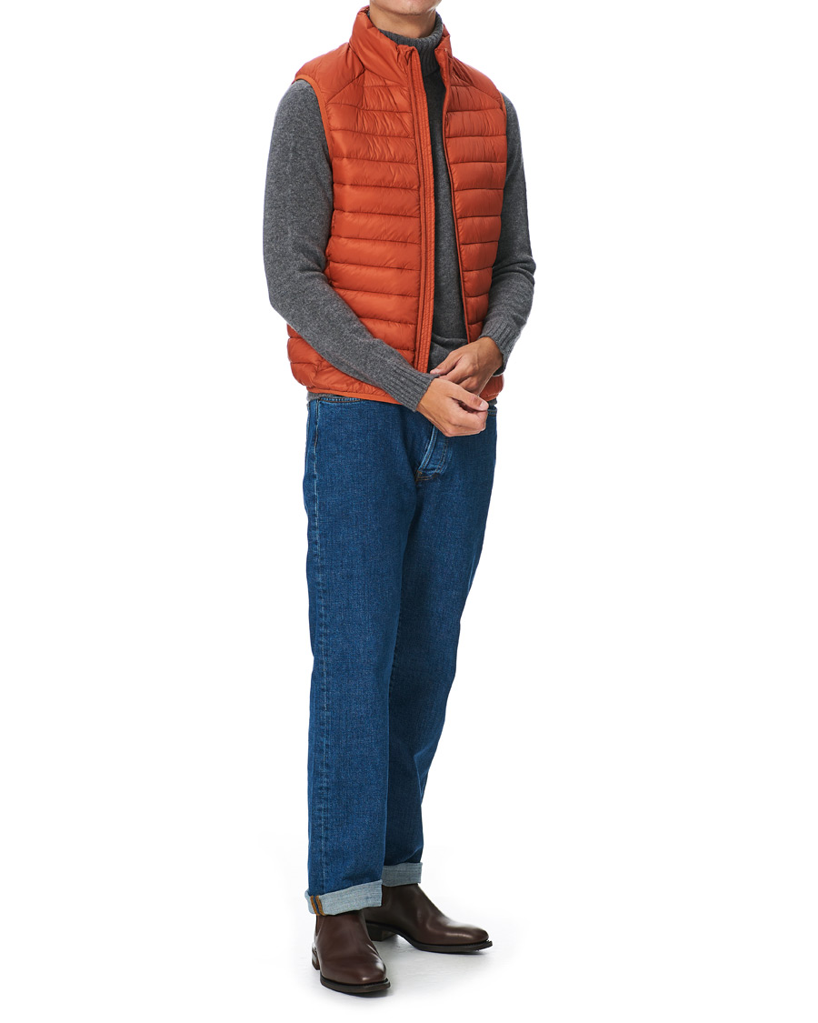 Homme | Manteaux Et Vestes | Save The Duck | Adam Lightweight Padded Vest Ginger Orange