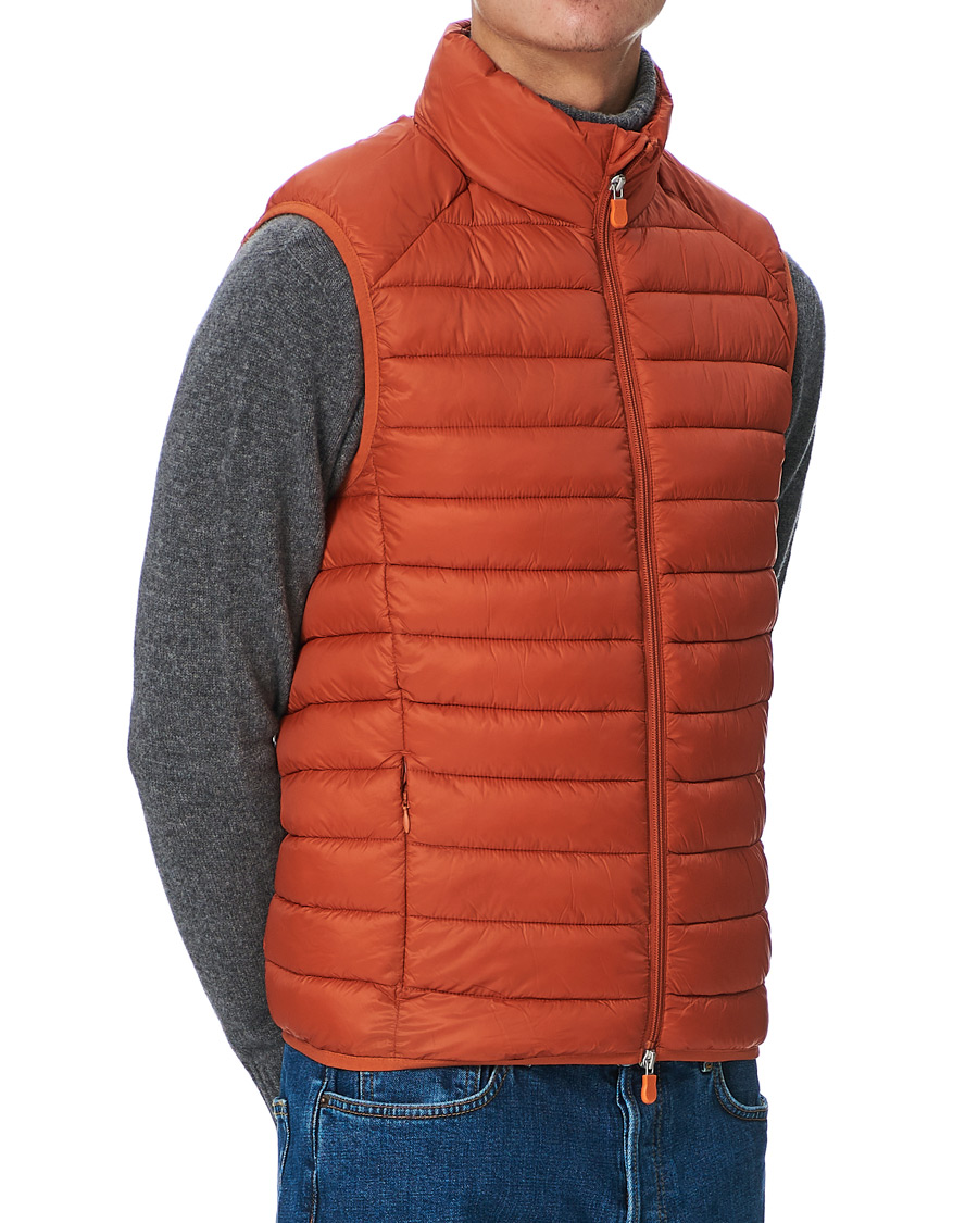 Homme | Manteaux Et Vestes | Save The Duck | Adam Lightweight Padded Vest Ginger Orange