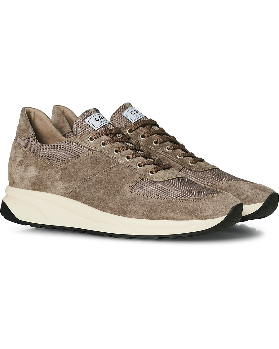 Heren | C.QP Stride Suede/Mesh Running Sneaker Cargo | CQP | C.QP Stride Suede/Mesh Running Sneaker Cargo