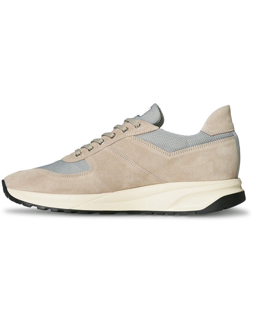 Heren | C.QP Stride Suede/Mesh Running Sneaker Stone Grey | CQP | C.QP Stride Suede/Mesh Running Sneaker Stone Grey