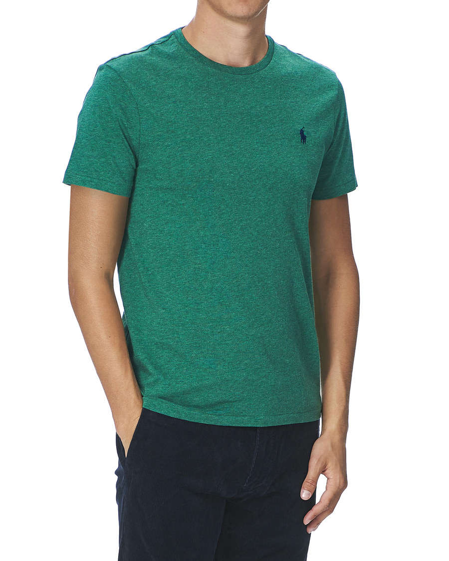 Homme | T-shirts | Polo Ralph Lauren | Custom Slim Fit Crew Neck Tee Green Heather