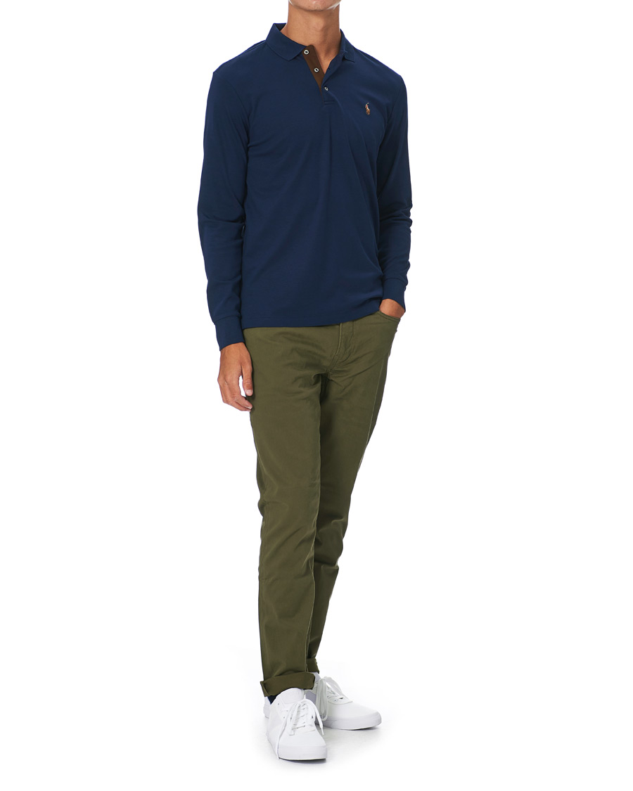 Homme | Pulls Et Tricots | Polo Ralph Lauren | Luxury Pima Cotton Long Sleeve Polo French Navy