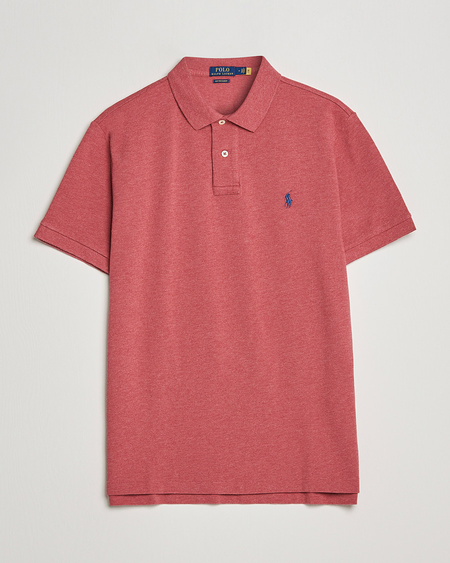 Heren | Polo's | Polo Ralph Lauren | Custom Slim Fit Polo Venetian Red Heather