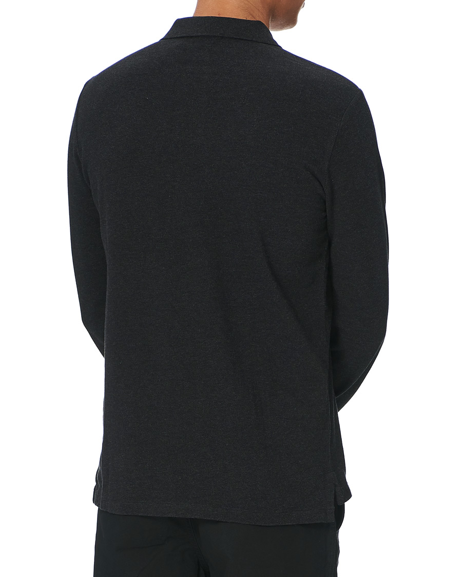 Homme | Pulls Et Tricots | Polo Ralph Lauren | Custom Slim Fit Long Sleeve Polo Black Marl Heather