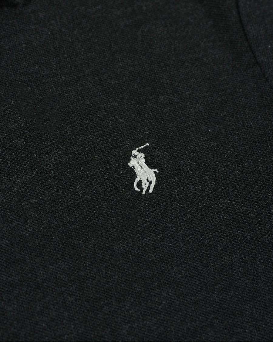 Homme | Pulls Et Tricots | Polo Ralph Lauren | Custom Slim Fit Long Sleeve Polo Black Marl Heather