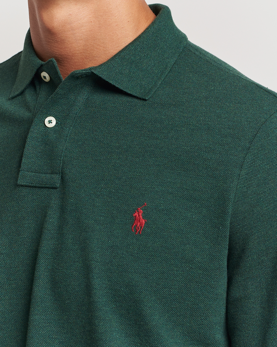 Homme | Pulls Et Tricots | Polo Ralph Lauren | Custom Slim Fit Long Sleeve Polo Scotch Pine Heather