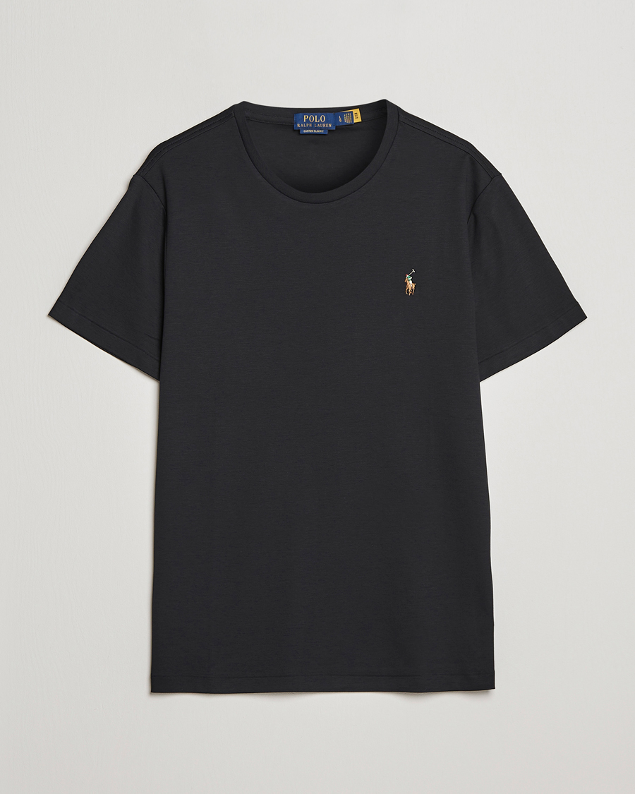 Heren | T-shirts | Polo Ralph Lauren | Luxury Pima Cotton Crew Neck T-Shirt Black