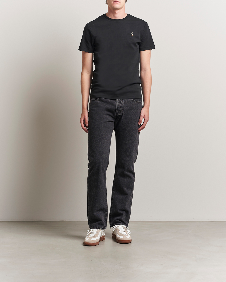 Heren | T-shirts | Polo Ralph Lauren | Luxury Pima Cotton Crew Neck T-Shirt Black