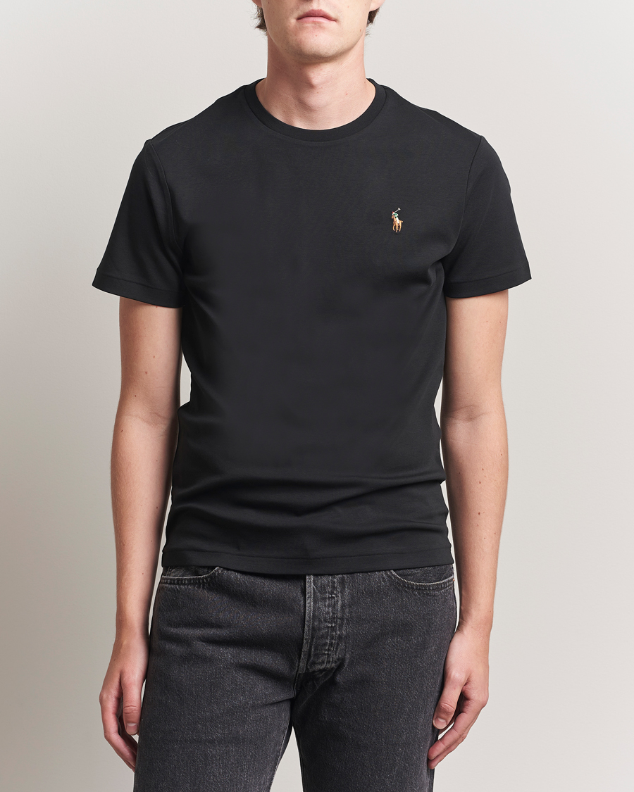 Heren | T-shirts | Polo Ralph Lauren | Luxury Pima Cotton Crew Neck T-Shirt Black