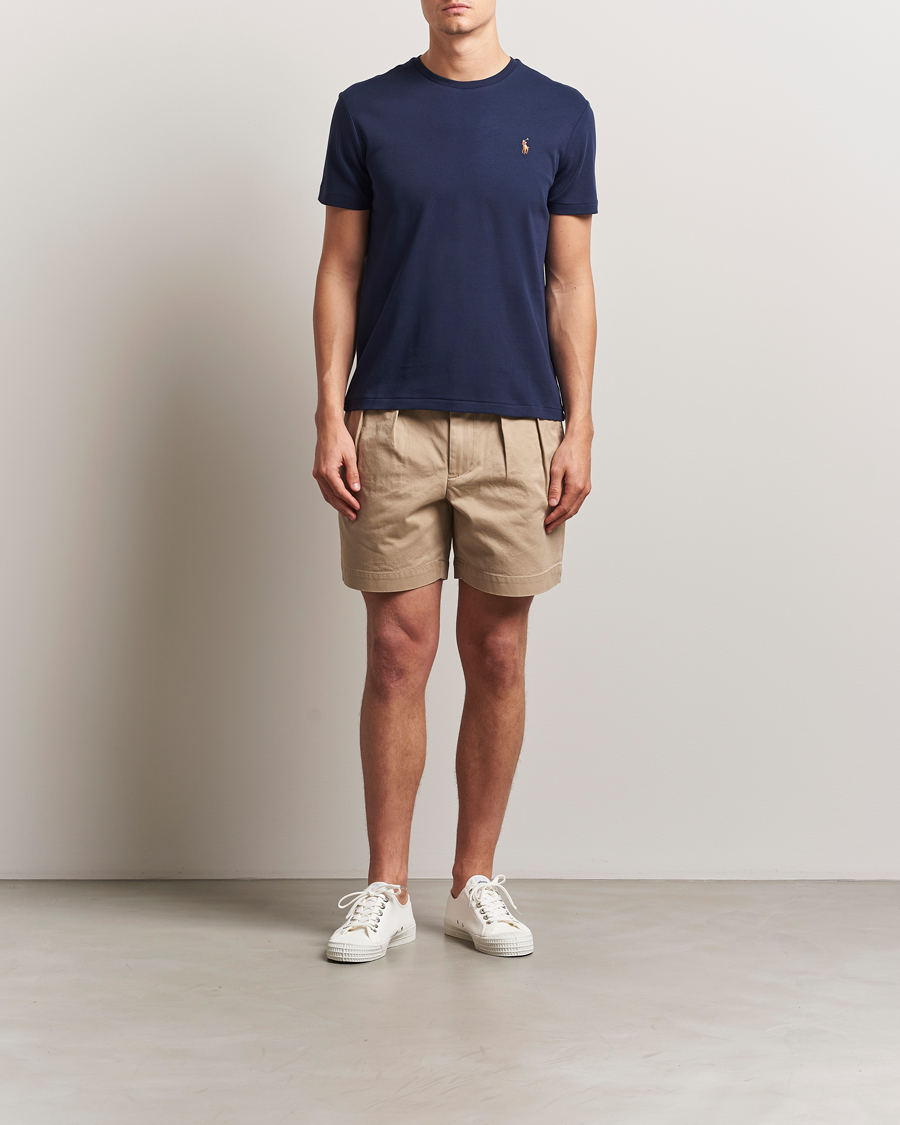 Heren | T-shirts | Polo Ralph Lauren | Luxury Pima Cotton Crew Neck T-Shirt Refined Navy
