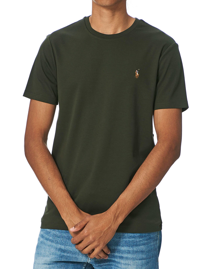 Heren | T-shirts | Polo Ralph Lauren | Luxury Pima Cotton Crew Neck Tee Estate Olive
