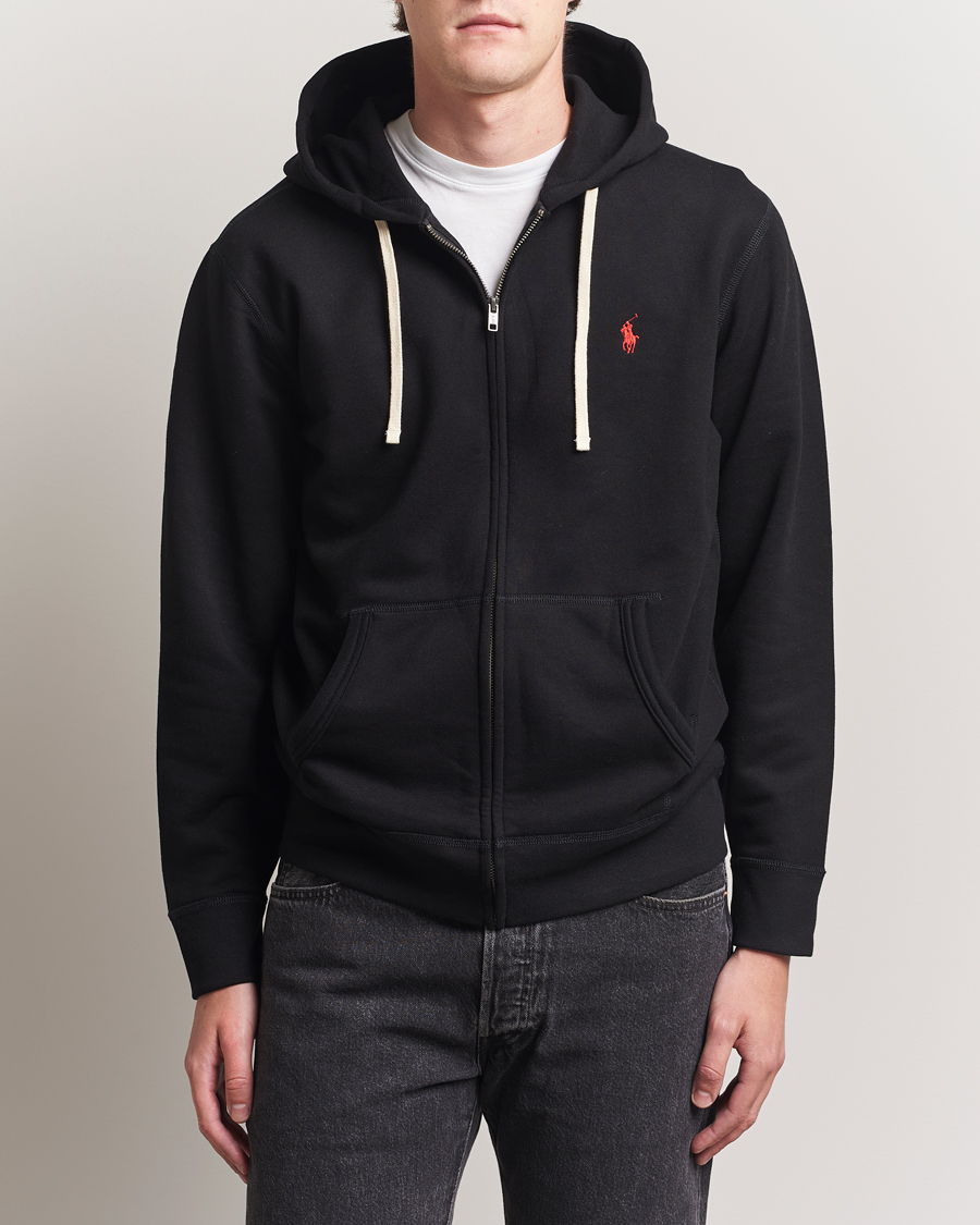 Homme | Pulls Et Tricots | Polo Ralph Lauren | Fleece Full Zip Hoodie Polo Black