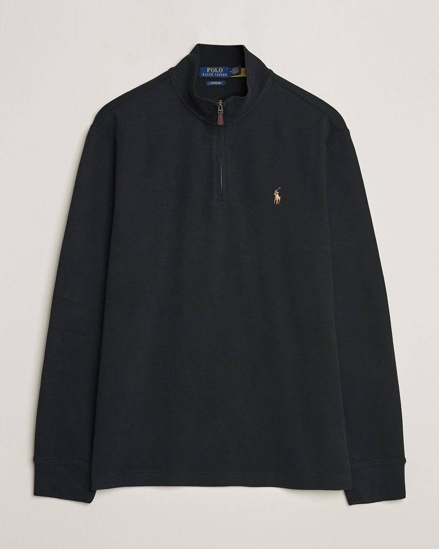 Homme | Pulls Et Tricots | Polo Ralph Lauren | Double Knit Jaquard Half Zip Sweater Black