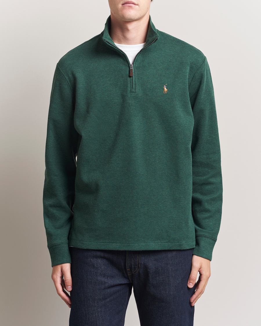 Homme | Pulls Et Tricots | Polo Ralph Lauren | Double Knit Jaquard Half Zip Sweater Pine Heather