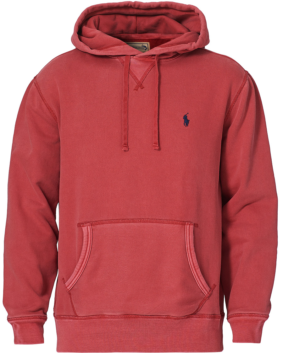 Homme | Pulls Et Tricots | Polo Ralph Lauren | Garment Dyed Hoodie Northwest Deep Red