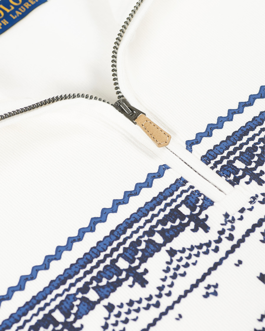 Homme | Pulls Et Tricots | Polo Ralph Lauren | Winter Double Knit Half Zip Sweater Nevis White