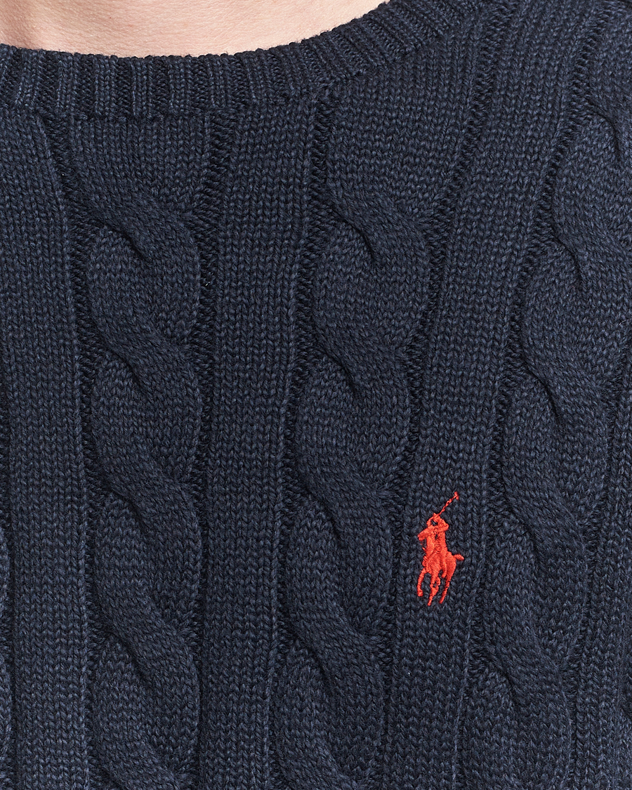 Homme | Pulls Et Tricots | Polo Ralph Lauren | Cotton Cable Pullover Hunter Navy