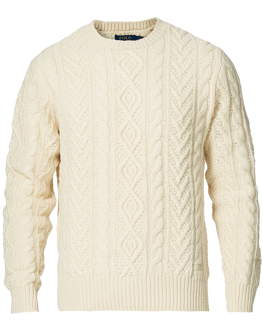 Homme | Pulls Et Tricots | Polo Ralph Lauren | Wool/Cashmere Structured Knitted Sweater Cream