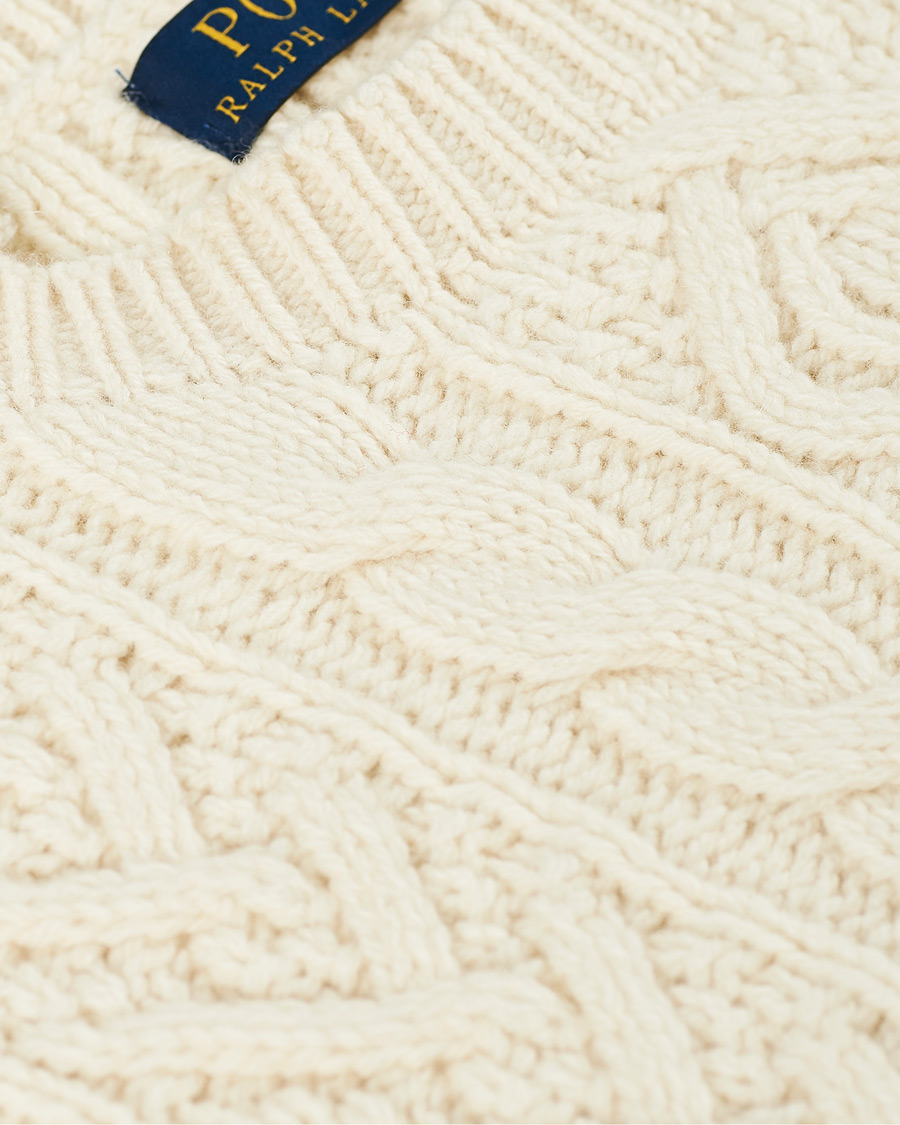 Homme | Pulls Et Tricots | Polo Ralph Lauren | Wool/Cashmere Structured Knitted Sweater Cream