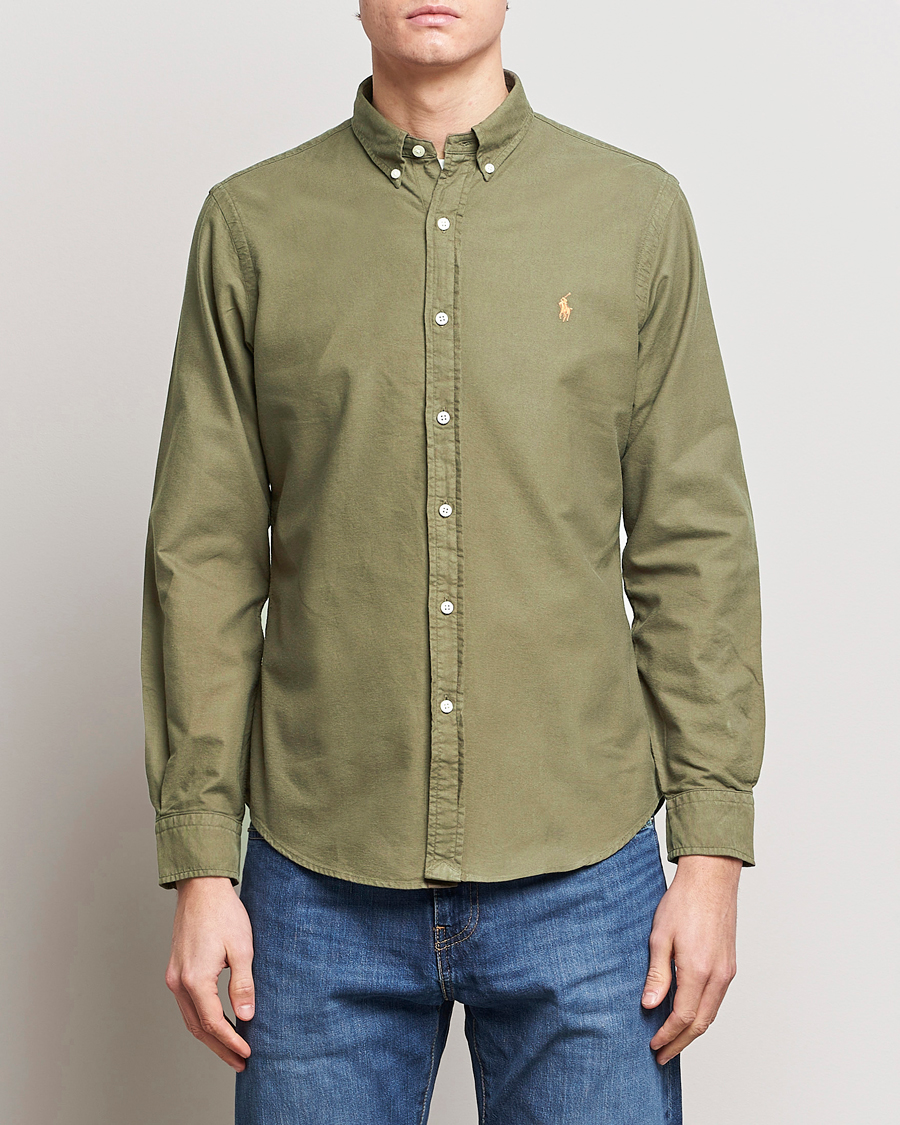 Homme | Chemises | Polo Ralph Lauren | Slim Fit Garment Dyed Oxford Defender Green