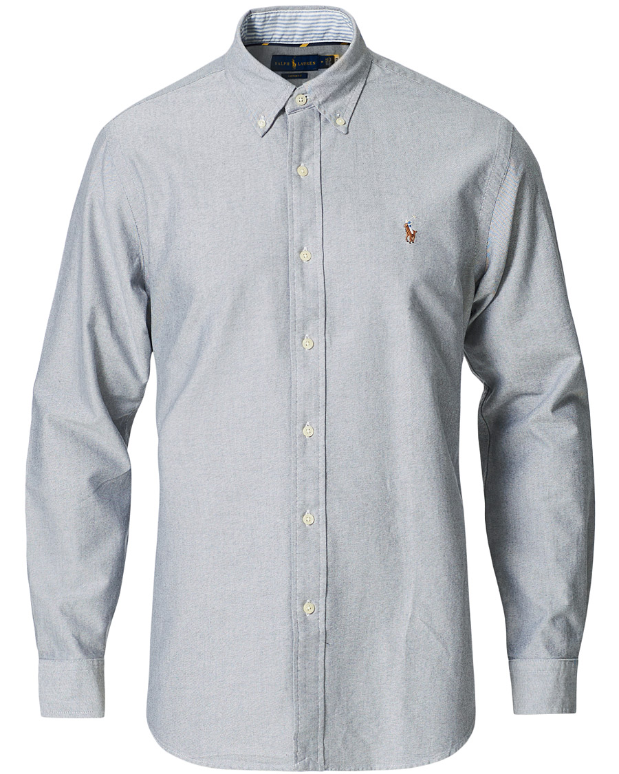 Homme | Chemises | Polo Ralph Lauren | Custom Fit Oxford Button Down Shirt Slate